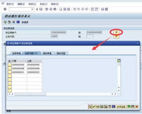 汐帆信息 sap中 查詢供應商明細